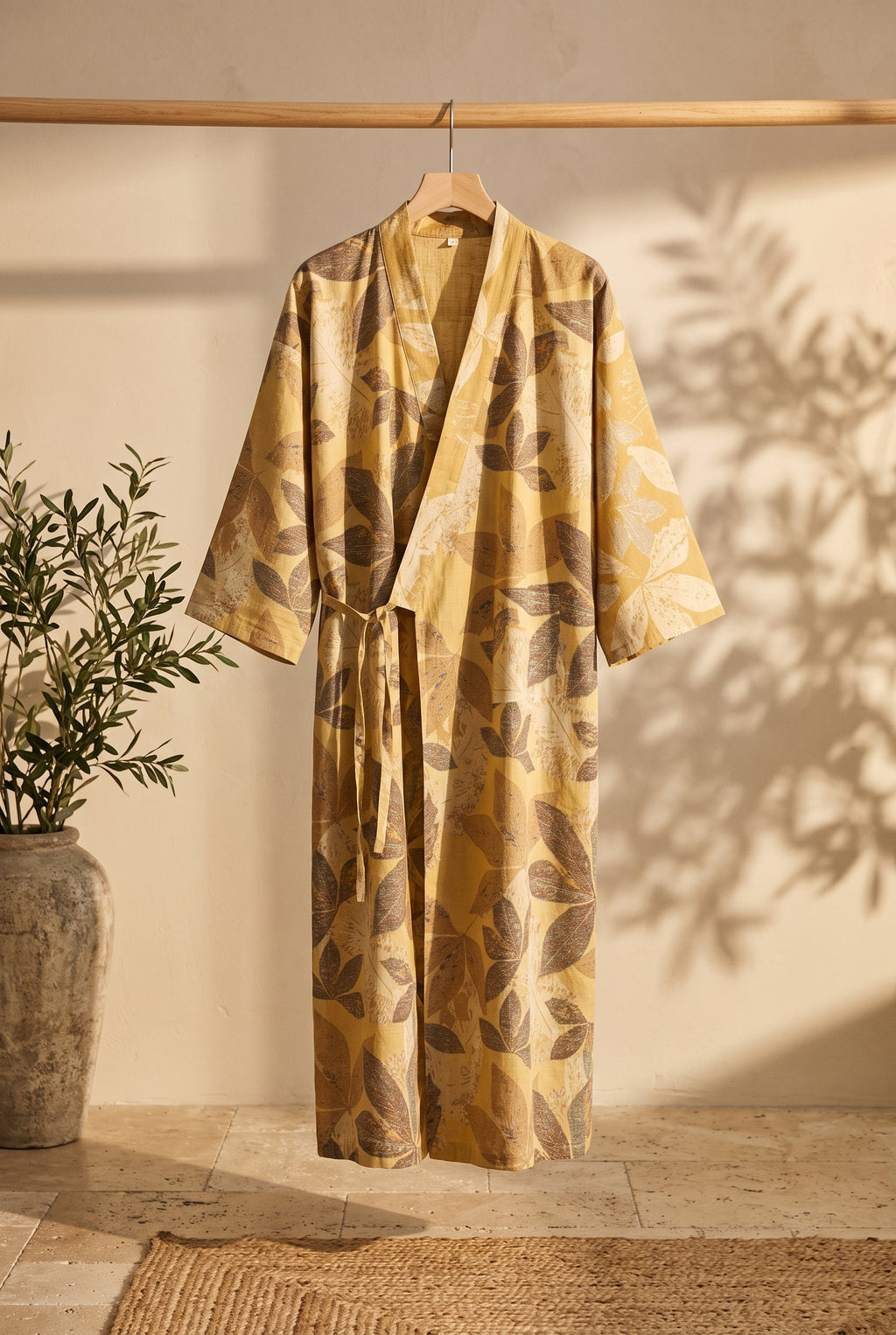 Kimono homme Ryo moutarde sur portant