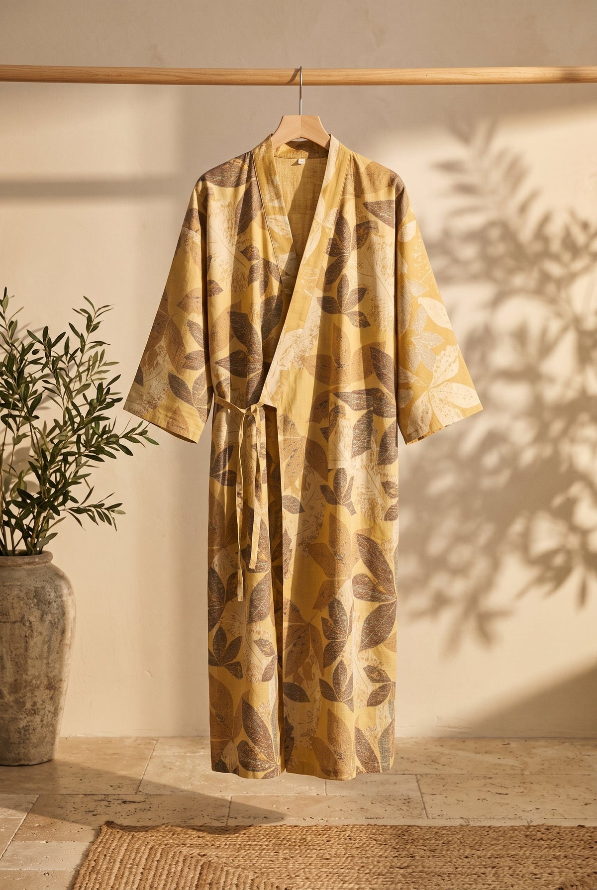 Kimono homme Ryo moutarde sur portant