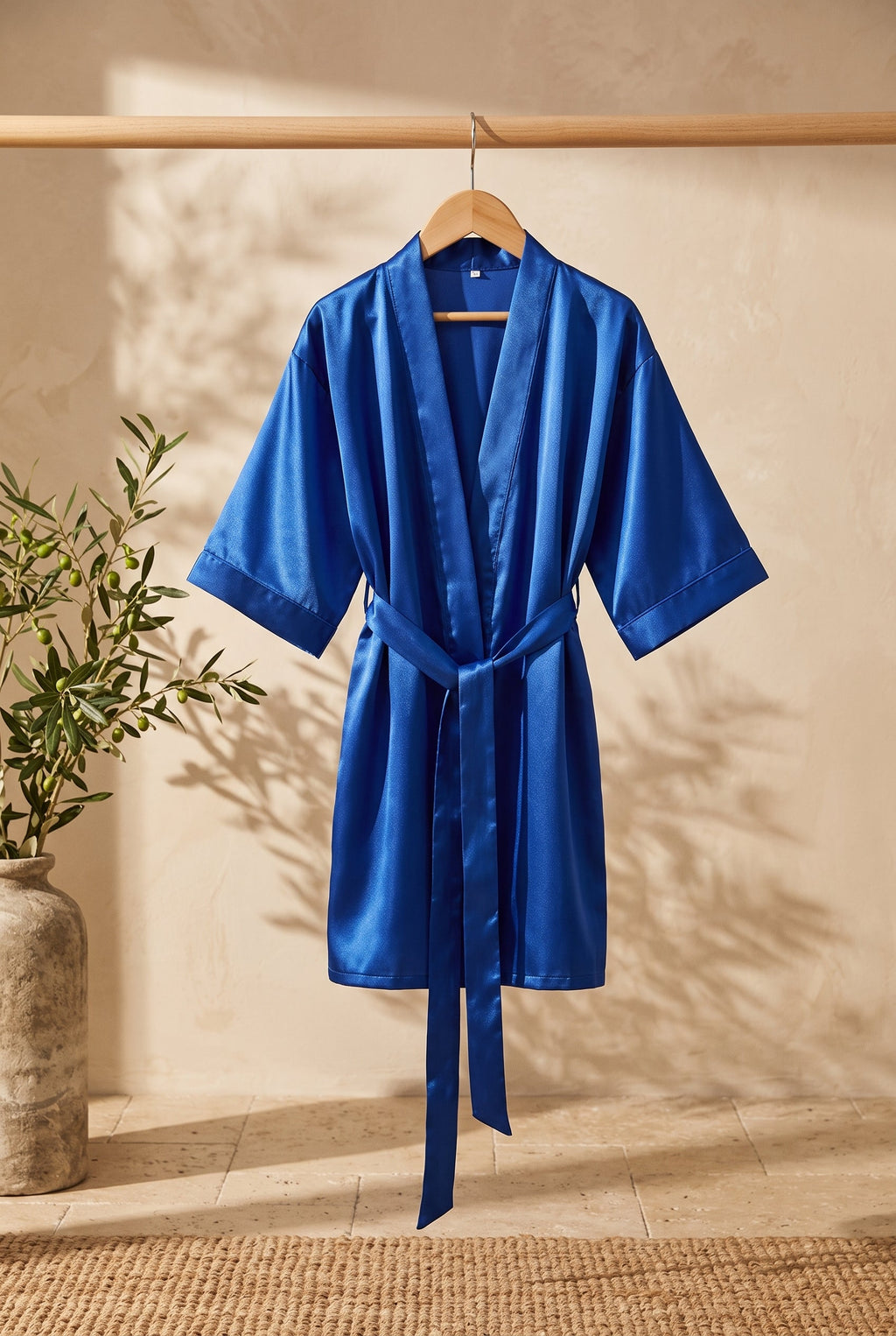 Kimono enfant Sakura bleu sur portant